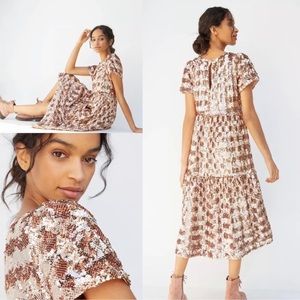 Mauve by Anthropologie sequin dress